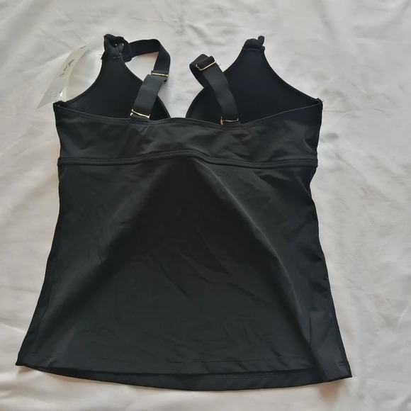 NWT Spanx Bra-llelujah Soft Chain Slimming Tankini Swim Top Size 6 D/DD - Picture 5 of 15